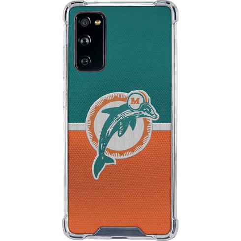 NFL Miami Dolphins Vintage Galaxy S20 FE Clear Case
